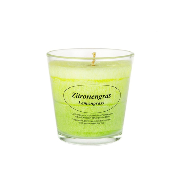 Kerzenfarm Stearinkerze im Glas, Lemongras