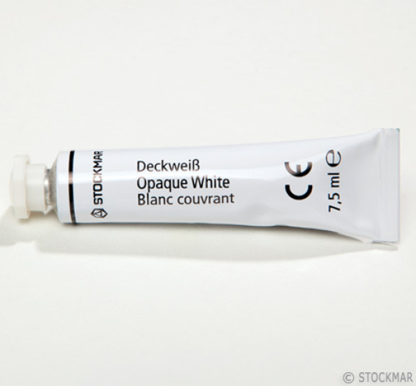 Stockmar Deckweiss für Wasserfarben Malkasten 7,5ml